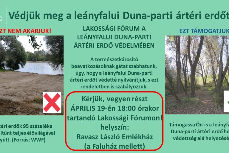 Lakossági Fórum-Duna-part védelme